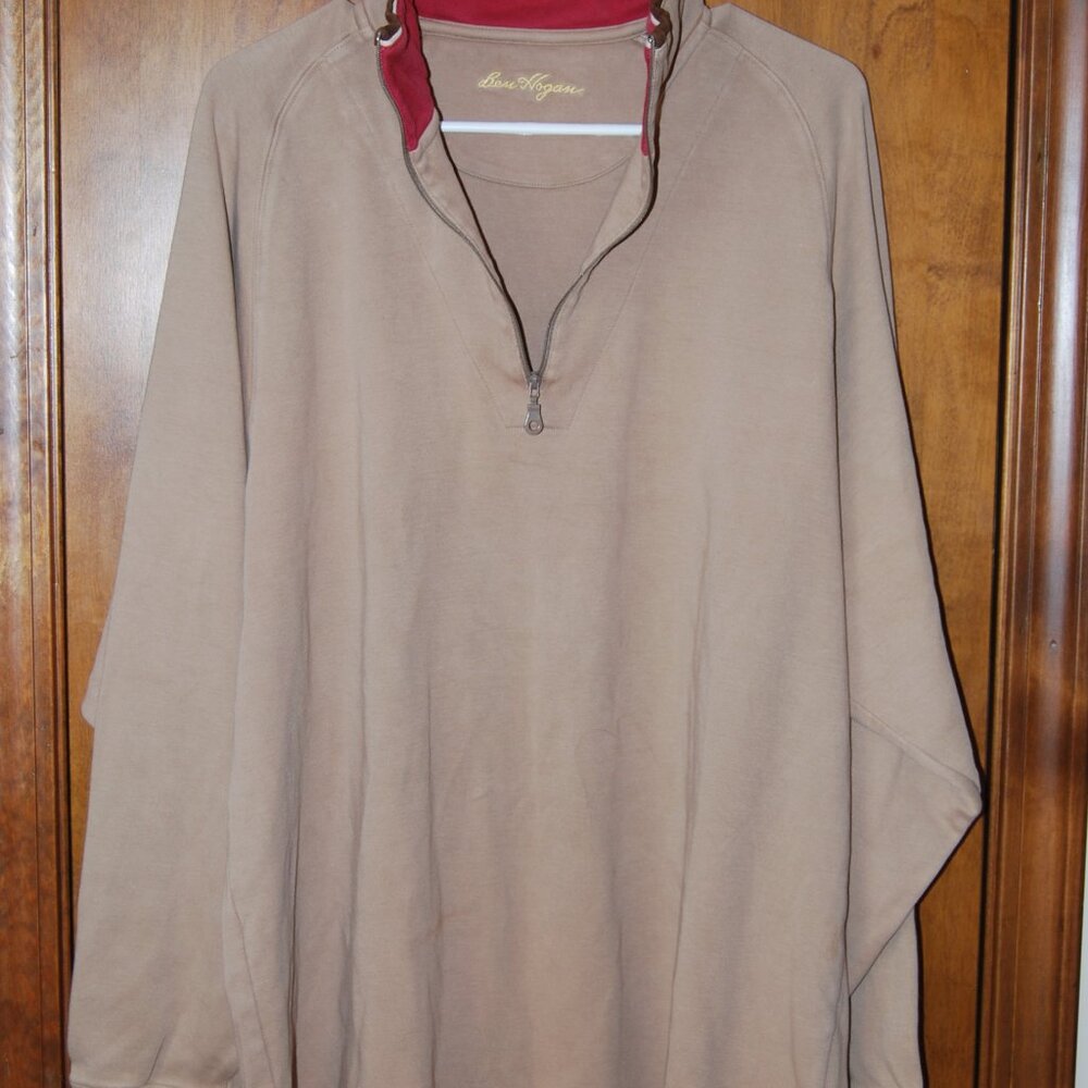 Ben Hogan 1/4 Zip  XL sweater pullover tan preowned